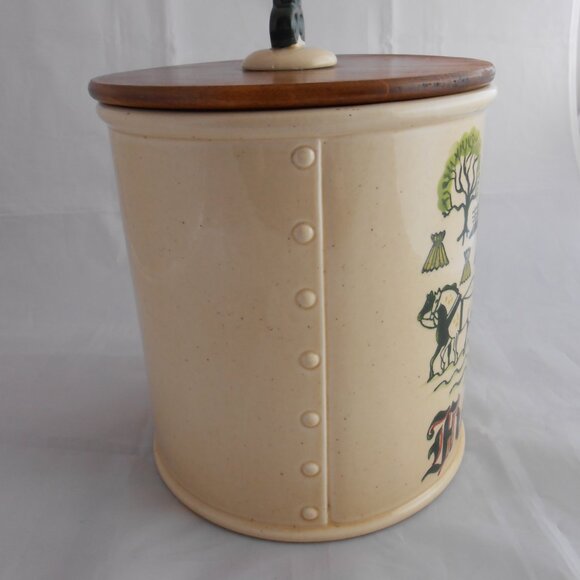 Vintage Poppy Trail By Metlox Flour And Coffee Canisters, California, Jars - Picture 4 of 16